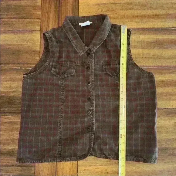 Vintage Maurice's 2 Piece Set Skirt and Button Up Top Plaid Size 8/L - Picture 6 of 15